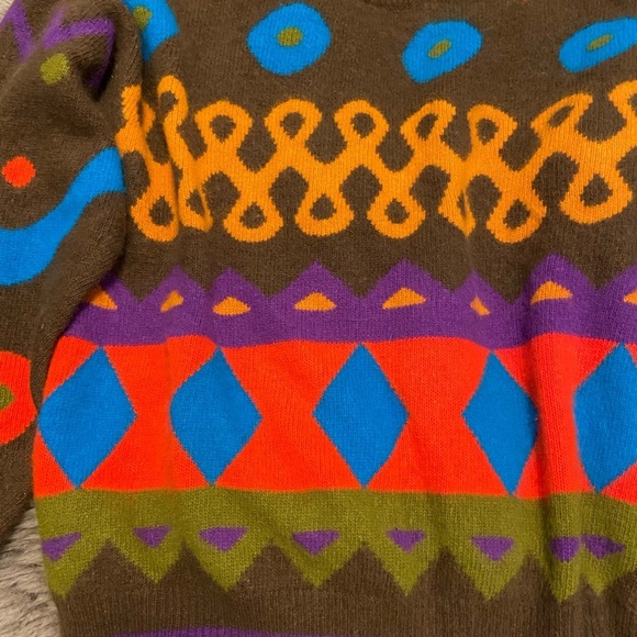 Lambswool/ Angora Rabbit Hair Pull Over Sweater M - Picture 3 of 6